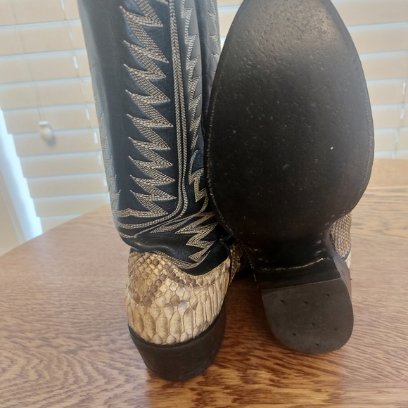 Cowtown Python Western Boots - Picture 2 of 4